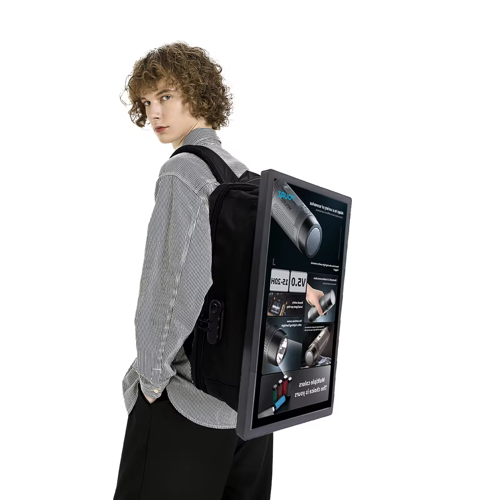 Bag-Pack Digital Signage (32 Inch)