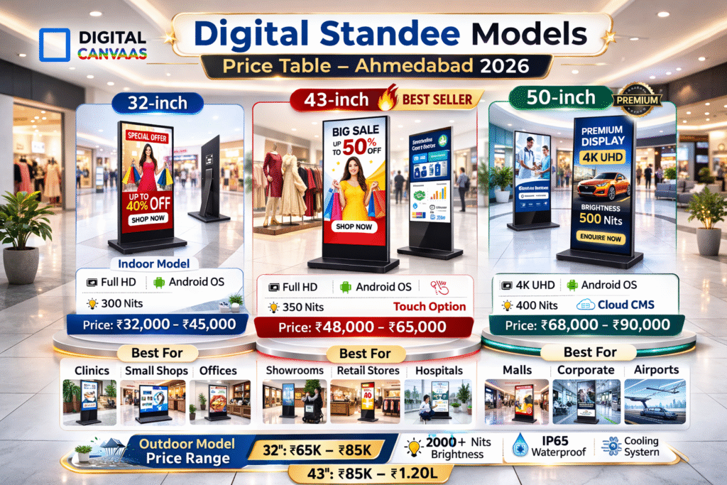 Digital signage solutions product comparison